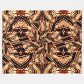 Bohemische Pansy im Garten Abstrakt gemütlich Fleecedecke (Vorderseite (Horizontal))