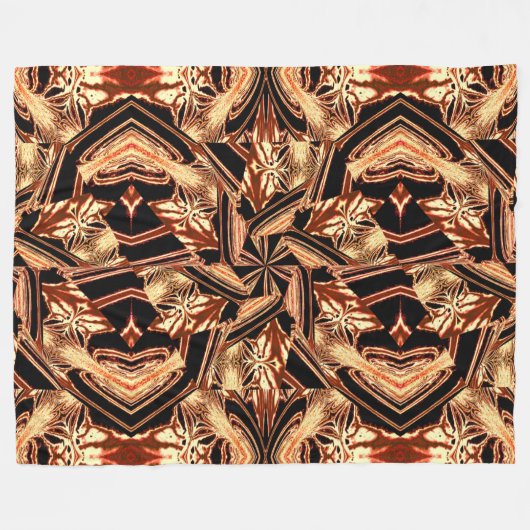 Bohemische Pansy im Garten Abstrakt gemütlich Fleecedecke (Vorderseite (Horizontal))