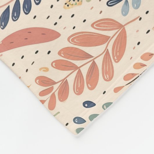 Bohemische Pastete Fleecedecke (Ecke)