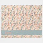 Bohemische Pastete Fleecedecke (Vorderseite (Horizontal))