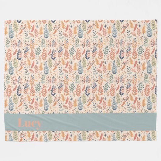 Bohemische Pastete Fleecedecke (Vorderseite (Horizontal))