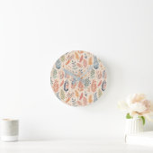 Bohemische Pastete Runde Wanduhr (Zuhause)