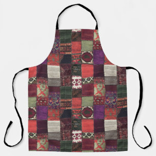 Bohemische Patchwork-Multimedia-Schürze Schürze