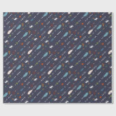 Bohemische Pfeile zeigen Elche Muster Geschenkpapier (Flach)