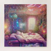 Bohemische Pflanze Lounge Schlafzimmer Puzzle (Vertikal)