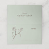 Bohemische Platzkarte für Blumenzwiebeln (Außenseite Aufgefaltet)