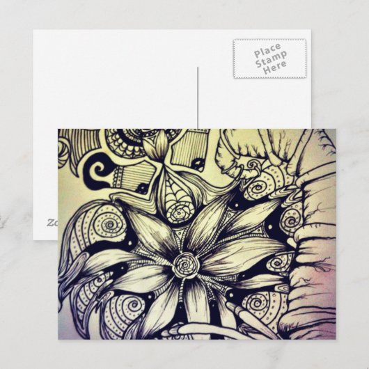 Bohemische Postkarte (Vorne/Hinten)