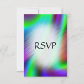 Bohemische Rainbow-UAWG mit Entrees RSVP Karte (Rückseite)