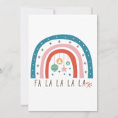 Bohemische Rainbow-Weihnachten Feiertagskarte (Vorderseite)