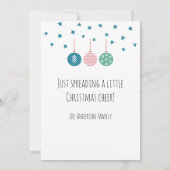 Bohemische Rainbow-Weihnachten Feiertagskarte (Rückseite)