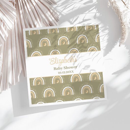 Bohemische Regenbogen-Kinderdusche Serviette