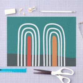 Bohemische Regenbogenfarbendarstellung Seidenpapier