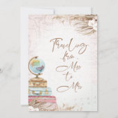 Bohemische Reise Frau Brautparty Frau Miss. Einladung (Rückseite)