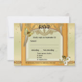 Bohemische Retro Dreamcatcher Wedding RSVP Card Einladung (Vorderseite)