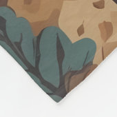 Bohemische Rhapsodie unter den Herbstbäumen Fleecedecke (Ecke)