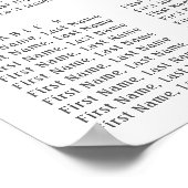 Bohemische rosa Blume Hochzeitsstipps Poster (Ecke)