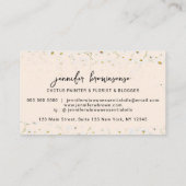 Bohemische rosa Blume Niedlich Daisies Visitenkarte (Rückseite)