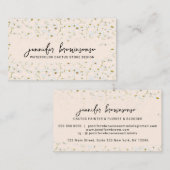 Bohemische rosa Blume Niedlich Daisies Visitenkarte (Vorne/Hinten)