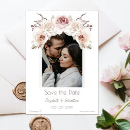 Bohemische Rose Arch Foto Save The Date