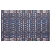 Bohemische Rose Gold Navy Blue Ikat Muster Stoff (Fat Quarter (45,7 x 55,9 cm))