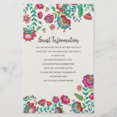 Bohemische, rote, grüne Folkloregruppen - Blume (Vorderseite)