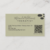 Bohemische Ruhe Abstrakt Visitenkarte (Rückseite)