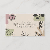 Bohemische Ruhe Abstrakt Visitenkarte (Vorderseite)