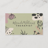 Bohemische Ruhe Abstrakt Visitenkarte (Vorderseite)