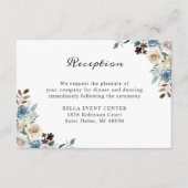 Bohemische rustikale Hochzeitsempfehlung Begleitkarte (Vorderseite)