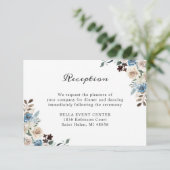 Bohemische rustikale Hochzeitsempfehlung Begleitkarte (Stehend Vorderseite)