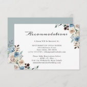 Bohemische rustikale Hochzeitswohnungen Begleitkarte (Vorne/Hinten)