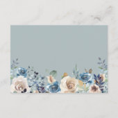 Bohemische rustikale Hochzeitswohnungen Begleitkarte (Rückseite)