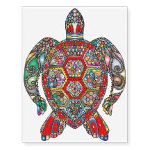 Bohemische Schildkröte Zeitgenössische Tattoo