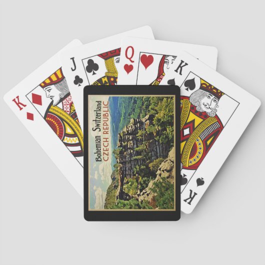 Bohemische Schweiz Tschechien Spielkarten (Rückseite)
