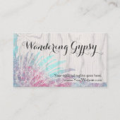 Bohemische Sinti und Roma Feathers auf rustikalem Visitenkarte (Vorderseite)