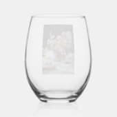 Bohemische Sommertablette Weinglas Ohne Stiel (Rückseite)