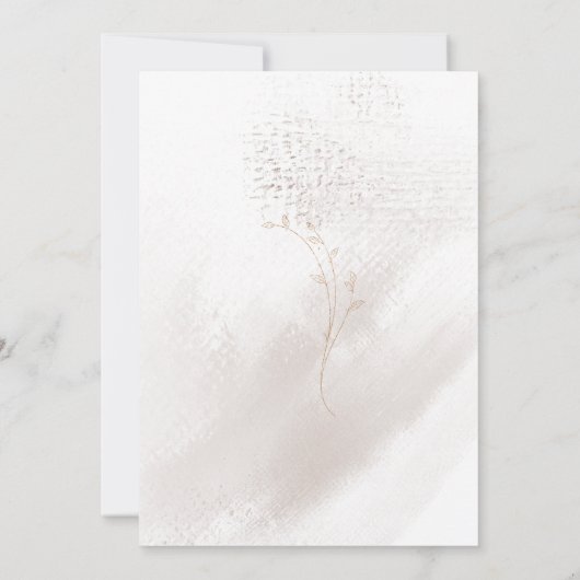 Bohemische Sonnenblumen-Hochzeitsfeier mit rustika Einladung (Rückseite)