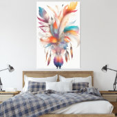 Bohemische Stilfedern Leinwanddruck (Insitu (Schlafzimmer))