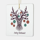 Bohemische Stilschmuck mit Ornamenten Keramikornament (Links)