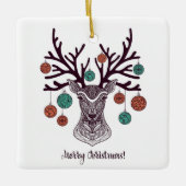 Bohemische Stilschmuck mit Ornamenten Keramikornament (Vorderseite)