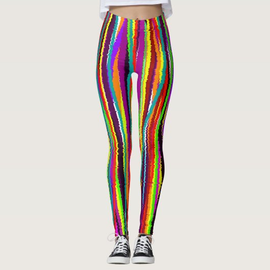 Bohemische strickte Leggings (Vorderseite)