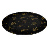 Bohemische Symbole: Western Vintag Magie Schneidebrett (Ecke)