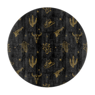 Bohemische Symbole: Western Vintag Magie Schneidebrett