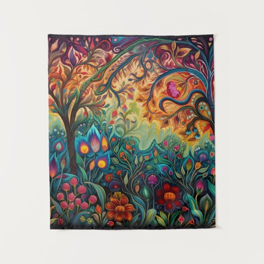 Bohemische Tapisserie Wandteppich (Vorderseite)