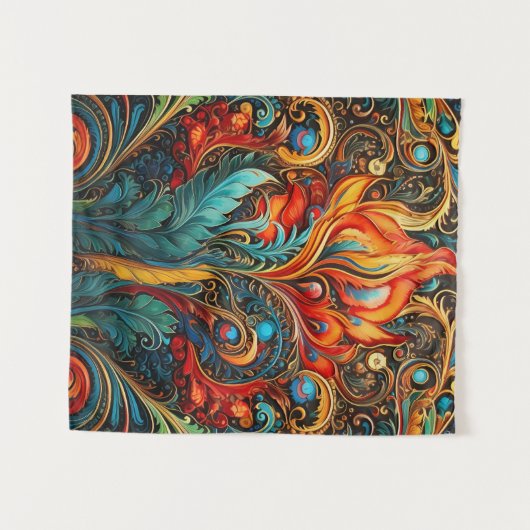 Bohemische Tapisserie Wandteppich (Vorderseite (Horizontal))