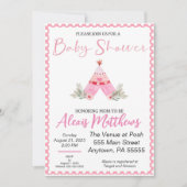 Bohemische Teepee Baby Dusche einladen Einladung (Vorderseite)