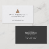 Bohemische TeePee Triangle Arts and Crafts Visitenkarte (Vorne/Hinten)