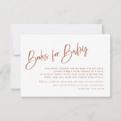 Bohemische Terracotta Baby Showbücher für Kinder (Vorderseite)