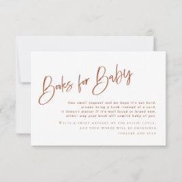 Bohemische Terracotta Baby Showbücher für Kinder