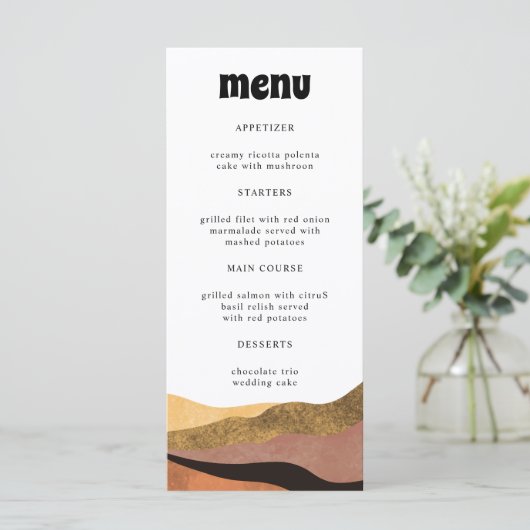 Bohemische Terracotta Groovy (Stehend Vorderseite)